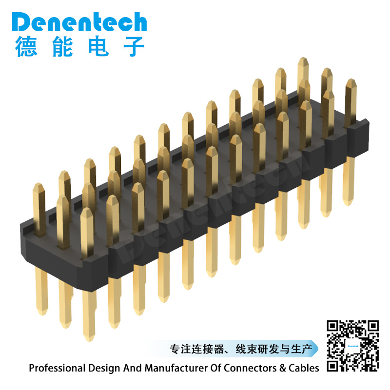 Denentech  2.0mm pin header triple row straight